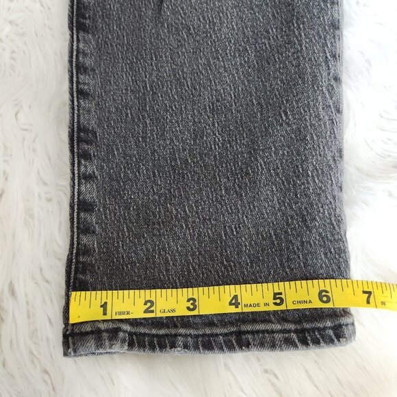 Madewell Women's 33 The Perfect Vintage Jean Black Denim High Rise Distressed - Picture 10 of 14